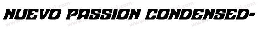 Nuevo Passion Condensed字体转换